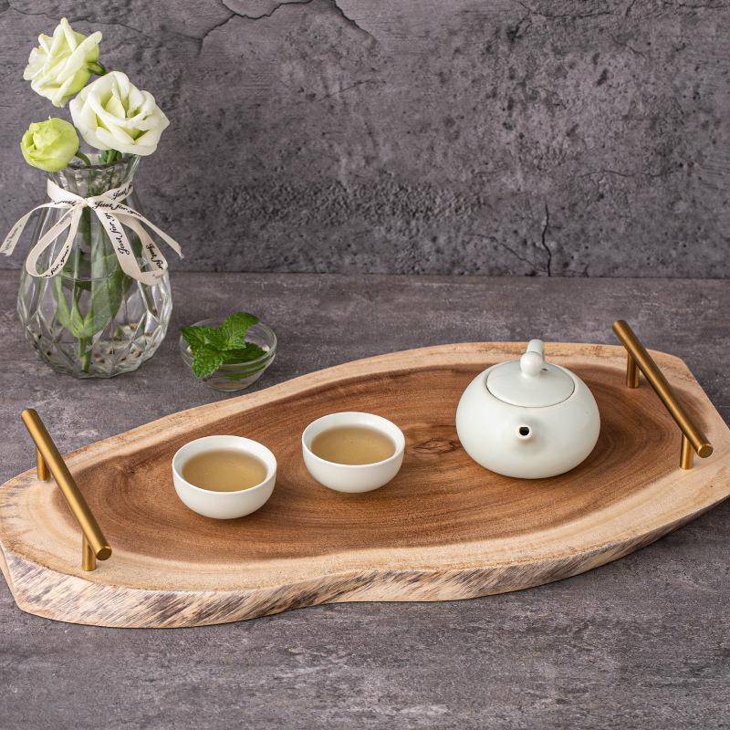 相思木原木干泡台JX202311盘托盘播随形茶桌面小板凳点牛排板直野