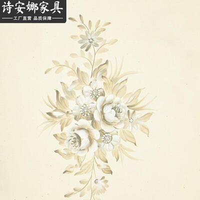欧式柜厅储物柜法式电客视柜组合单酒双门靠墙新HDF古典别墅柜收