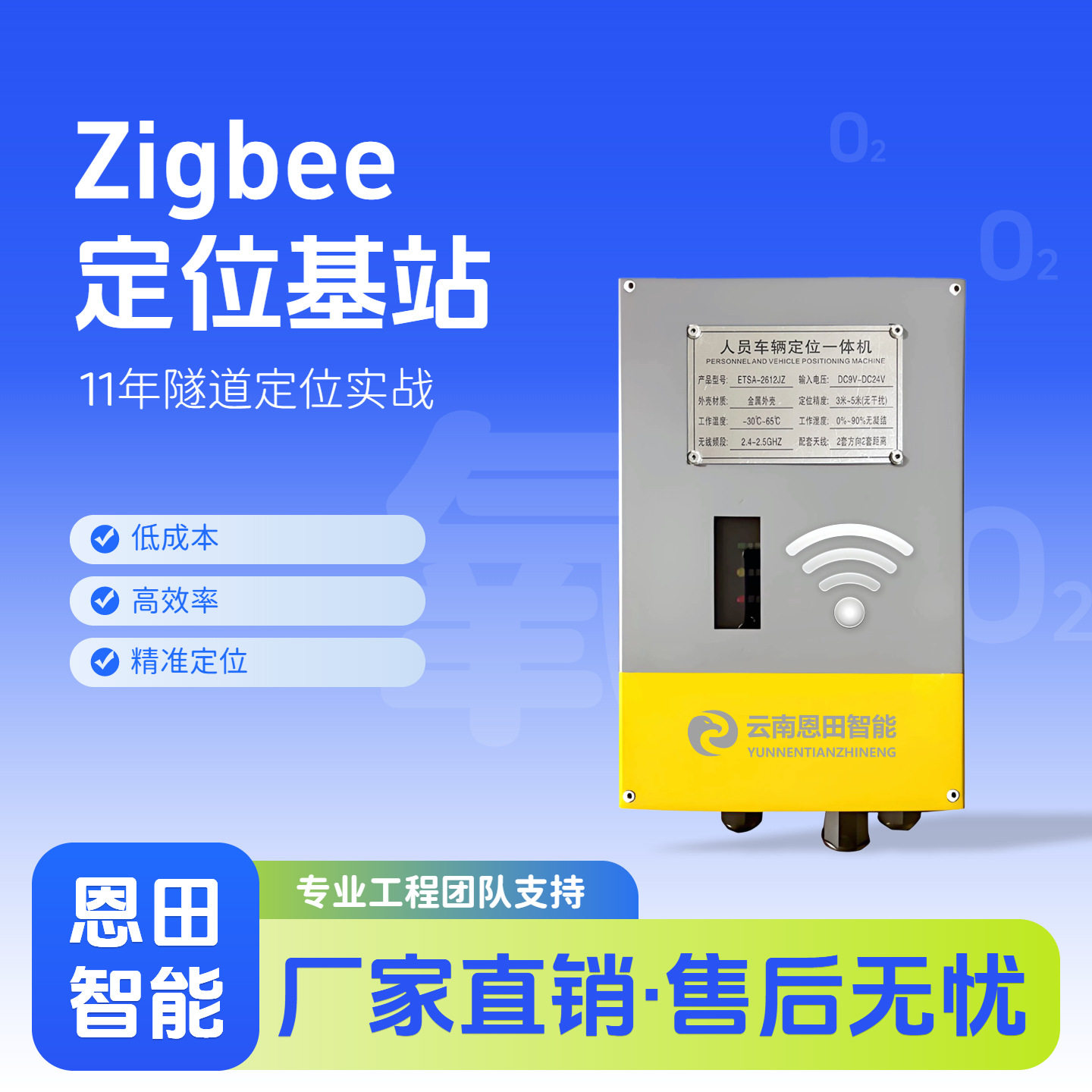 隧道管廊人员安全定位管理系统有毒有害气体监测考勤门禁工程服务