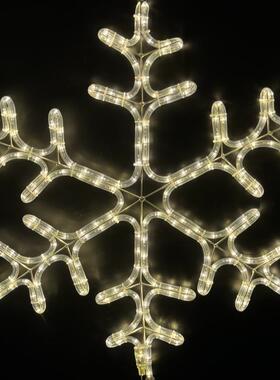 铁艺灯串雪花造型诞装饰虹LD彩管铁圣艺挂件MIME灯