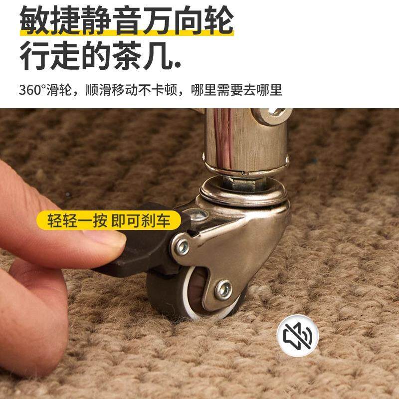 创边几可移动茶几现MGA代简意约沙发边柜小客厅小推车置轮物架带