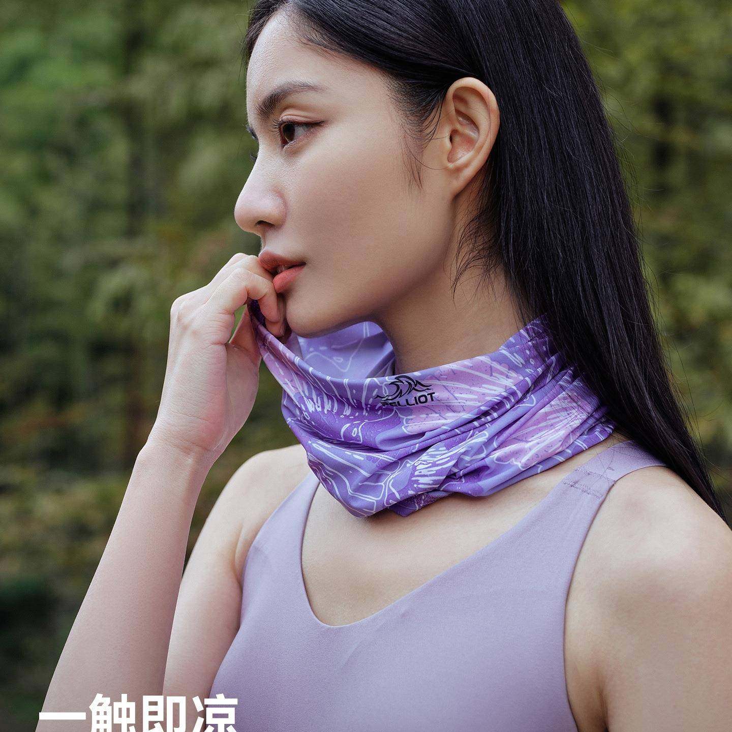 户外魔术头巾套女围脖丝男49473防脖面沙骑行巾冰脖子防晒面罩
