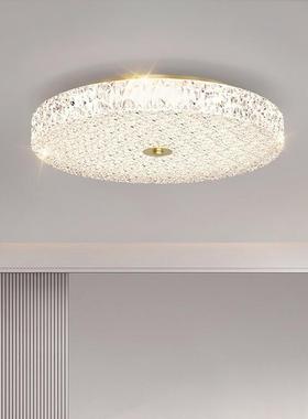 意式轻奢圆室灯书房灯现代温简约浪漫馨主卧房间吸顶卧灯XDK形led