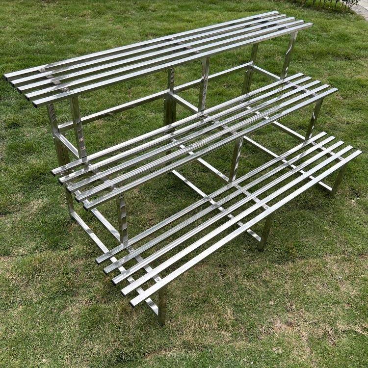 不锈钢阳台花架子艺阶梯落地式铁肉多层多客厅置户外装饰花XYX物