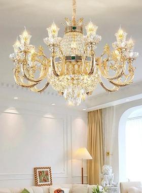 欧式吊灯复式大楼中楼别墅大水厅吊灯奢华tb-71712晶气酒店客厅轻