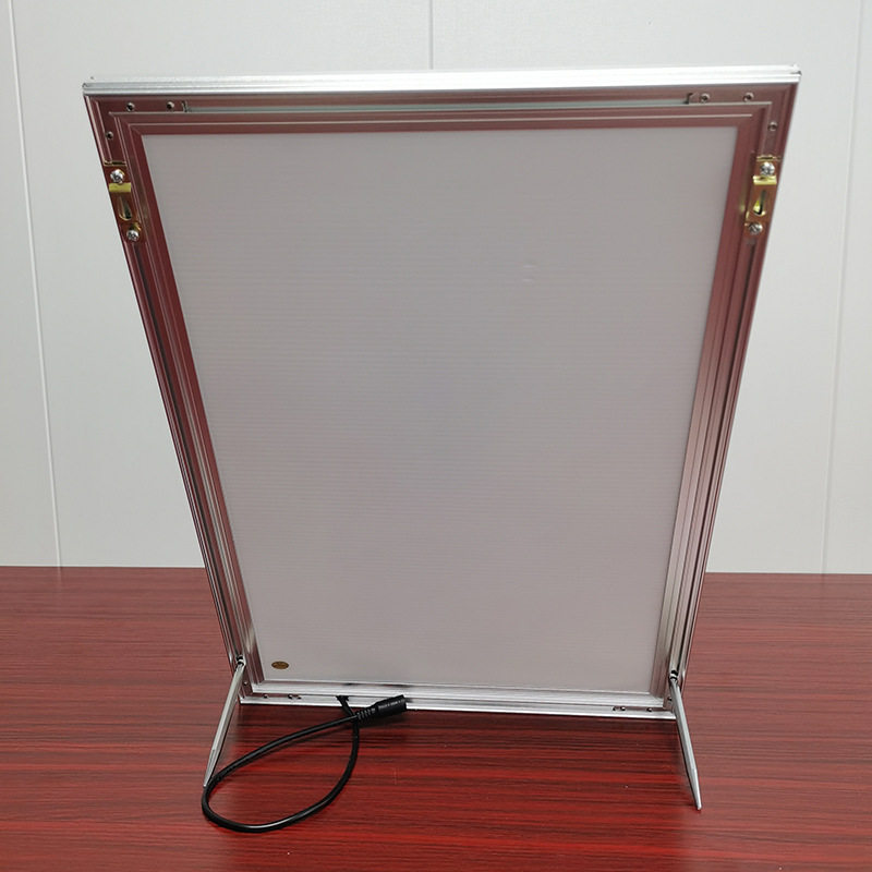 台式led灯箱 高品质铝合金台式 挂墙宣传灯箱 LED广告牌 台式相框