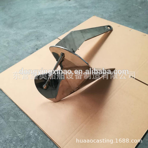不锈钢316三角锚Delta anchor 50kg，不锈钢船用五金，镜面抛光