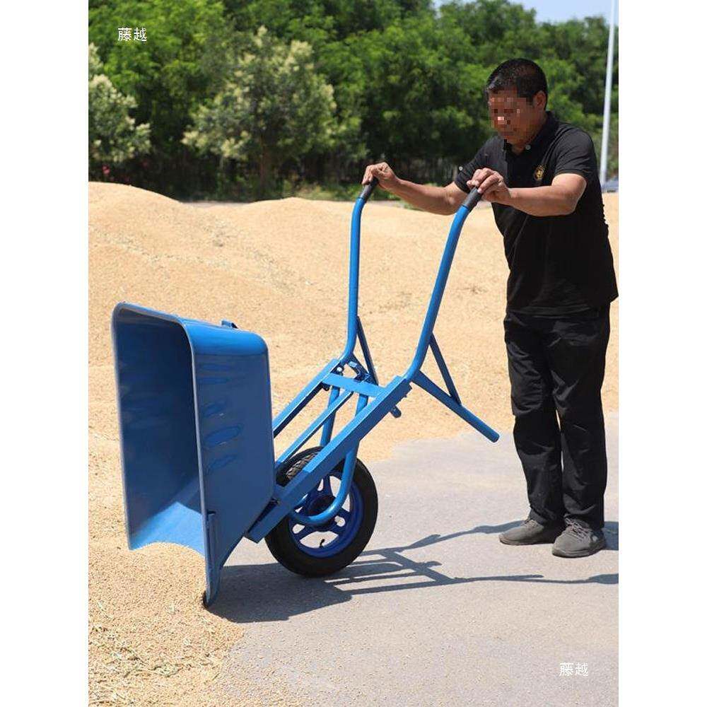 独轮板车平翻斗卸车搬运车农用推车无品牌/重式农用斗车自自卸翻