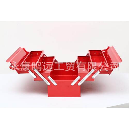 多式层具盒不锈钢质手提五金工维工具修箱美工箱多GEU层金属收纳