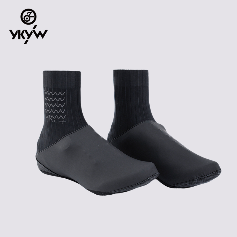 YKYW防风防雨骑行锁鞋鞋套公路自行车春夏拼接防泼水气动骑行装备
