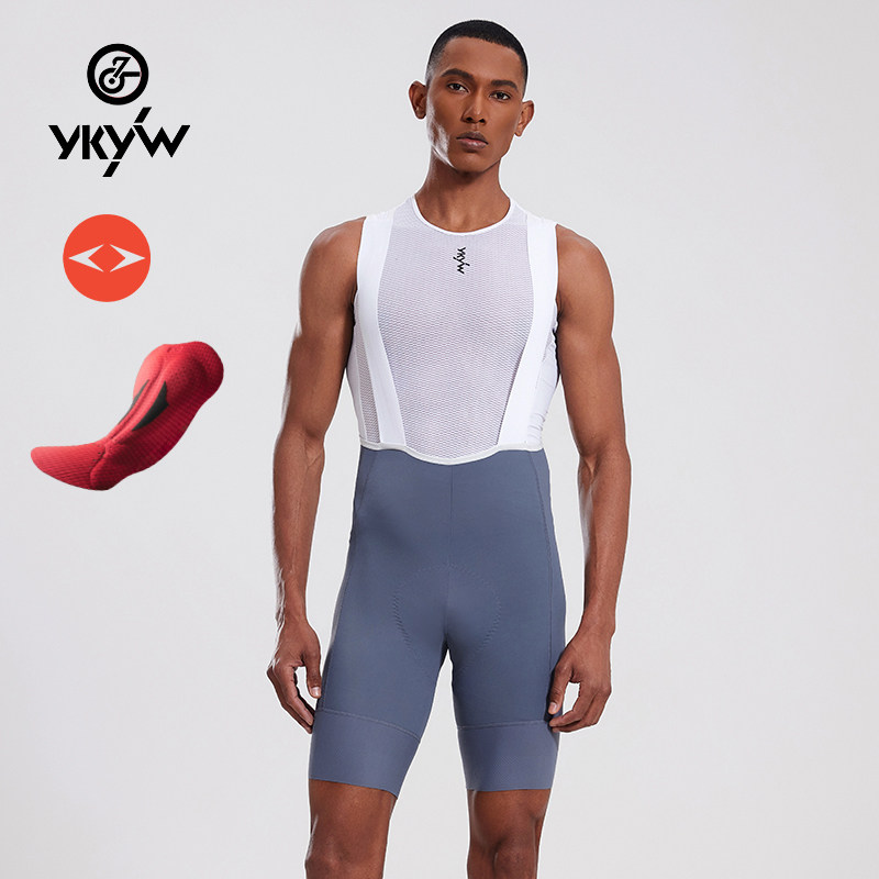 YKYW竞技双箭头骑行裤背带短裤