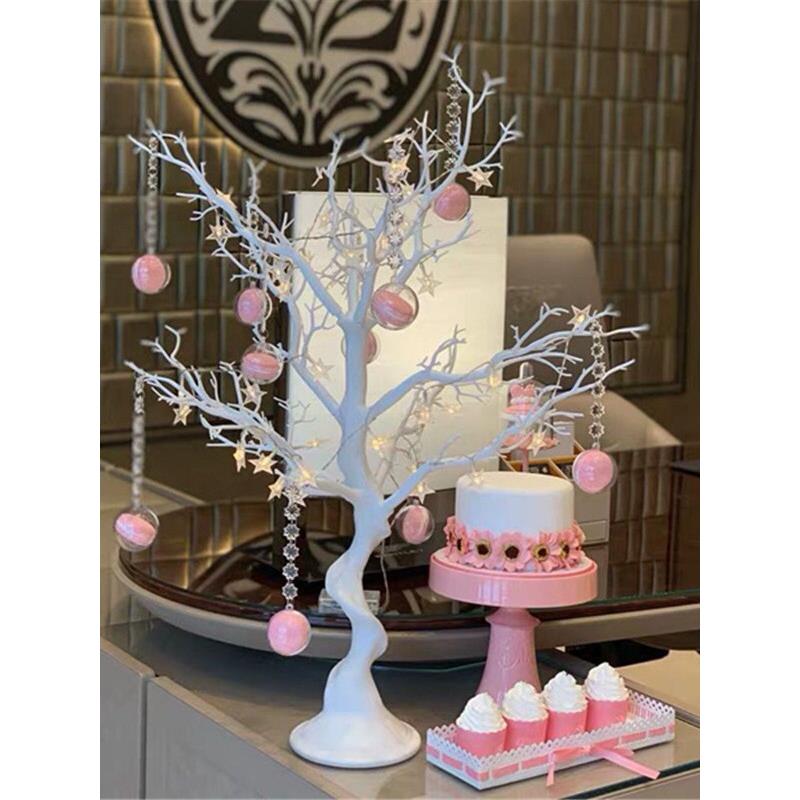 婚庆甜品台摆件台装饰树橱窗展示可拆装许愿树庆室内装饰假树