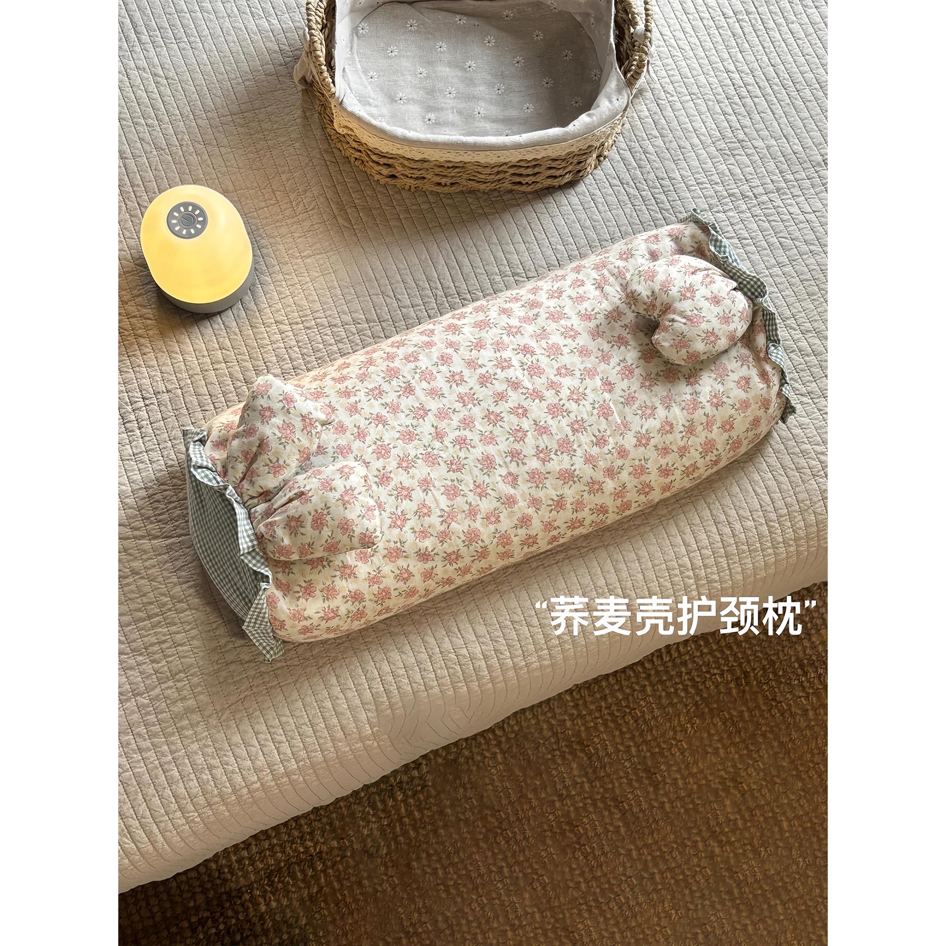 兔耳荞麦枕护颈助眠长条单人枕头人体工学高颜值卧室家用2025新款