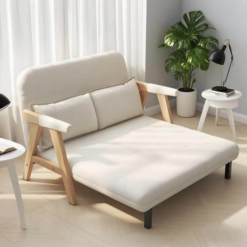 折叠沙发床书房一体两用多功能沙发阳台客厅懒人沙发高级实木沙发