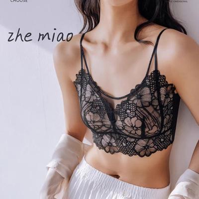 米娅林9539花卉蕾丝美背细腻薄杯春夏无痕网纱女士小胸内衣