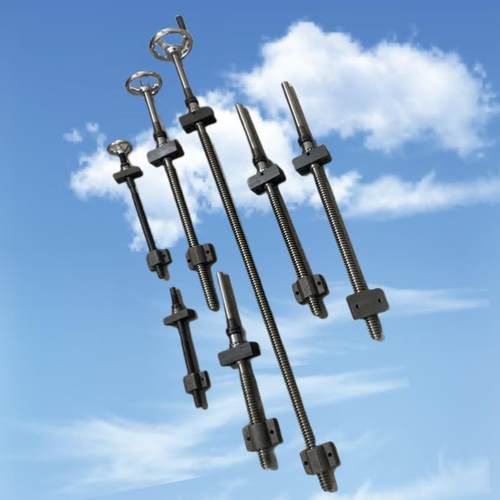 45号钢梯形升降丝杆螺母套装手摇传动丝杠木工机械夹具粗牙螺杆