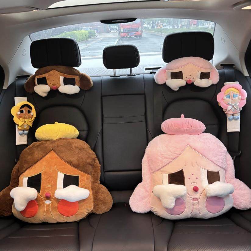 哭娃汽车头枕护颈枕车载座椅腰靠枕抱枕crybaby安全带护肩保护套