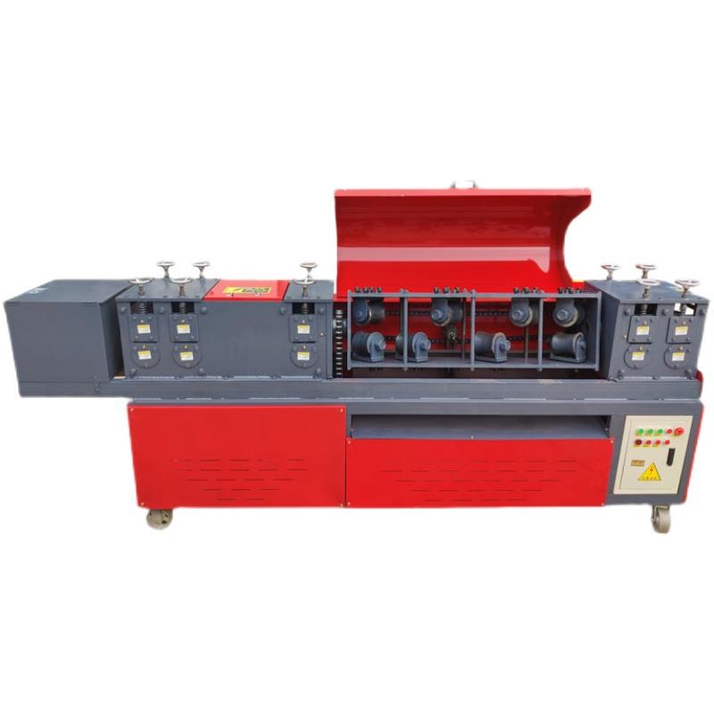 宏锐钢管矫直机脚手架货架管除锈喷漆一体化全自动矫直机多功能温