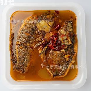10盒 国联加热即食麻辣风味烤鱼半成品家庭方便炸罗非鱼含酱料1kg
