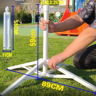 户外沙滩伞室外太阳伞广告伞地座伞坐伞底座铁四脚烤漆支架可折叠