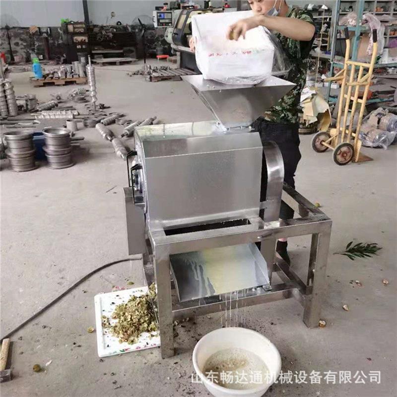 樱桃荔枝渣浆分离机不锈钢桑葚榨汁机毛桃蟠桃黄桃去核打浆机新品