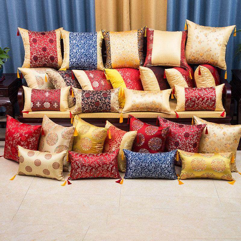 中式抱枕靠垫中国风客厅古典靠枕靠背腰枕套含芯高档红木沙发靠垫,居家布艺,靠垫/抱枕,淘宝优惠券,粉丝福利购,淘宝优惠卷