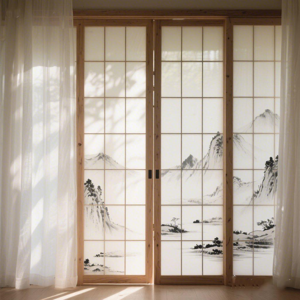 日式推拉折叠门移门榻榻米宋代美学隔断门实木樟子门格栅料格子门