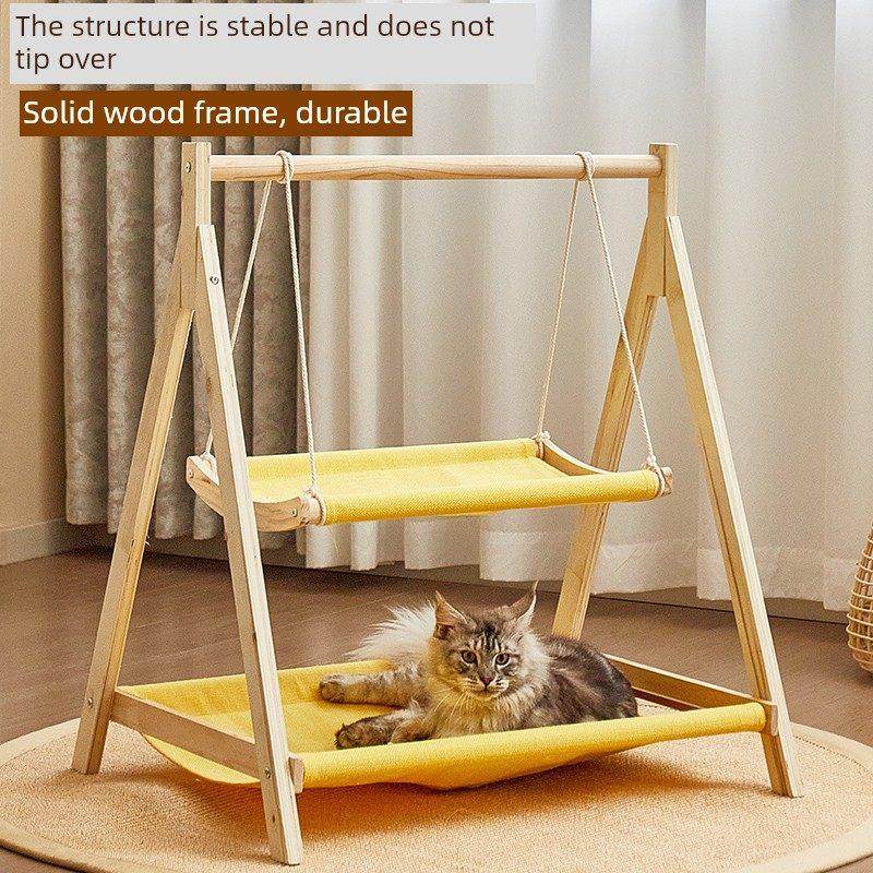 猫双层吊床宠物床摇篮摇篮猫秋千猫窝上下实木吊床普遍适用于所有,宠物/宠物食品及用品,猫窝/屋/帐篷/沙发,淘宝优惠券,粉丝福利购,淘宝优惠卷