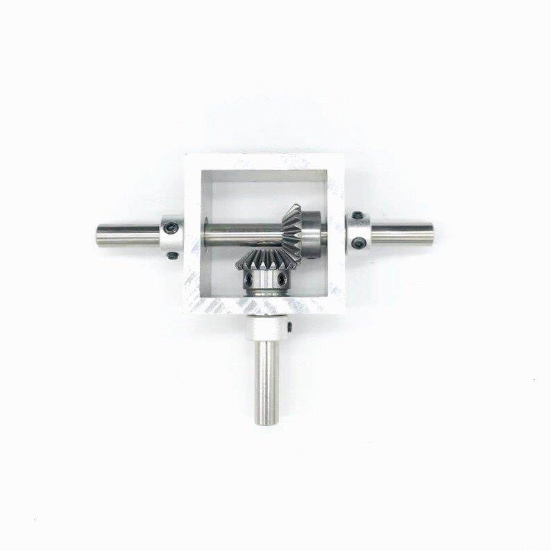 90度直角换向齿轮箱 小型伞齿轮转角器 1比1 机械传动模组 双出轴,五金/工具,齿轮箱,淘宝优惠券,粉丝福利购,淘宝优惠卷