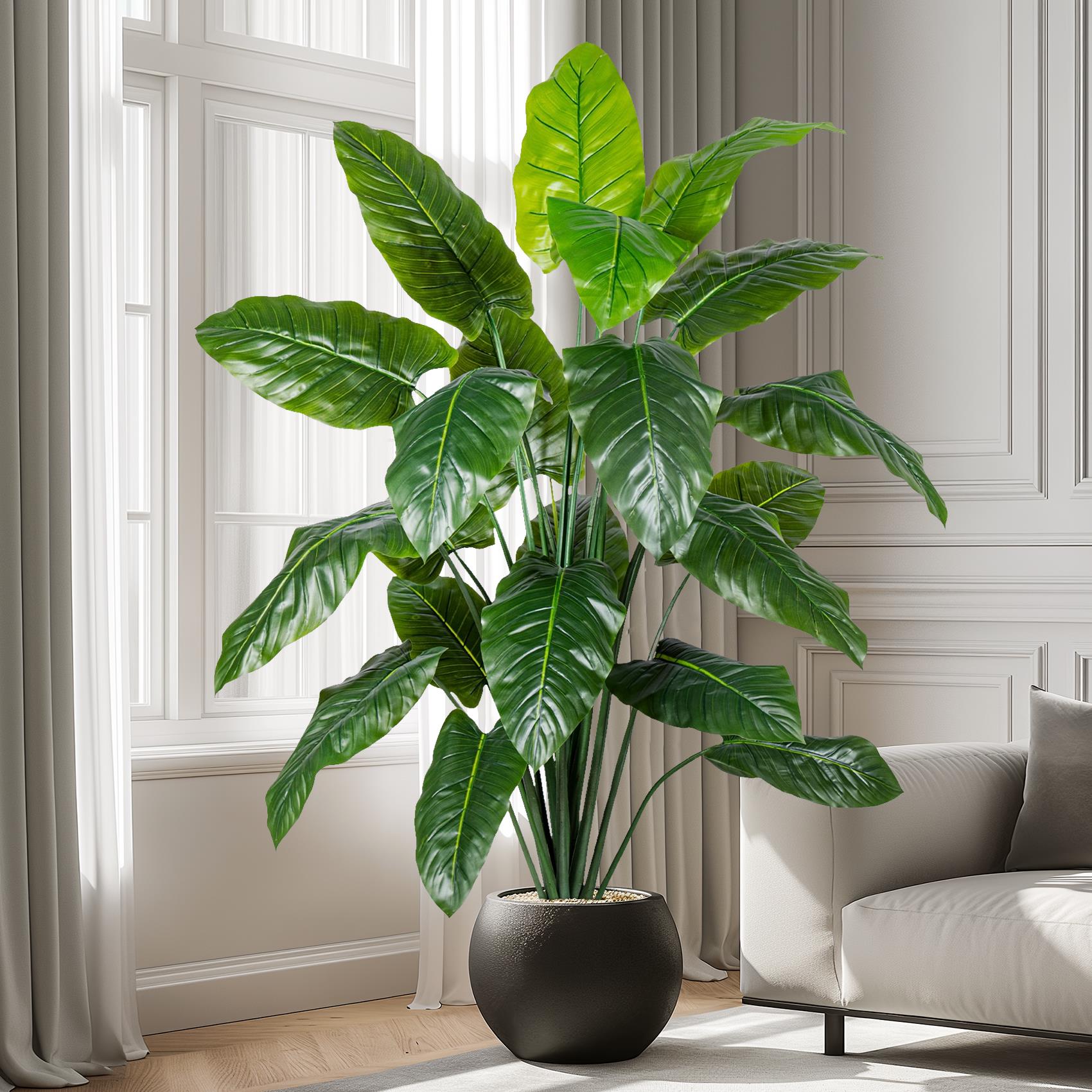 北欧仿真绿植红掌室内客厅落地大盆栽plant假树造景禄植装饰摆件