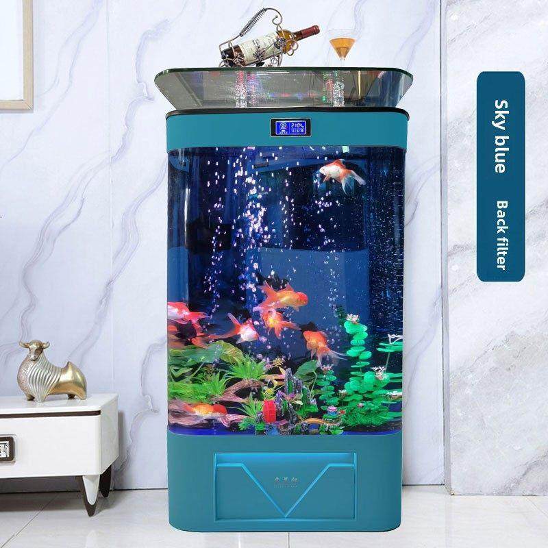 半墙鱼缸2024新款客厅立式靠年免换水高清浮法玻璃水族箱生态懒人,宠物/宠物食品及用品,底柜/落地缸,淘宝优惠券,粉丝福利购,淘宝优惠卷