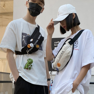 单肩包男女高颜值学生单肩包户外休闲运动单肩斜挎包街头潮流胸包