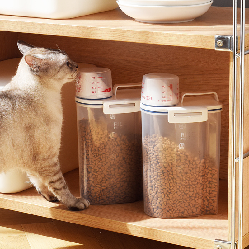 猫粮储存桶狗粮密封罐防潮宠物