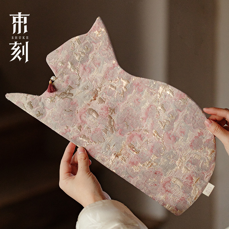 束刻 创意可爱猫咪茶席轻奢高级感防水干泡席茶几一人用布艺茶垫,居家布艺,茶席,淘宝优惠券,粉丝福利购,淘宝优惠卷