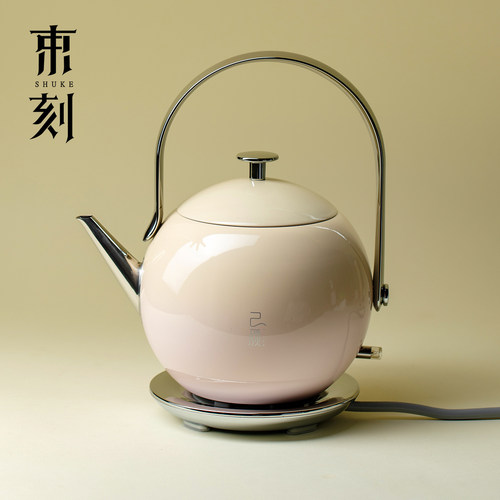 束刻 2025新款烧水壶泡茶专用小型家用高颜值304不锈钢电热水壶
