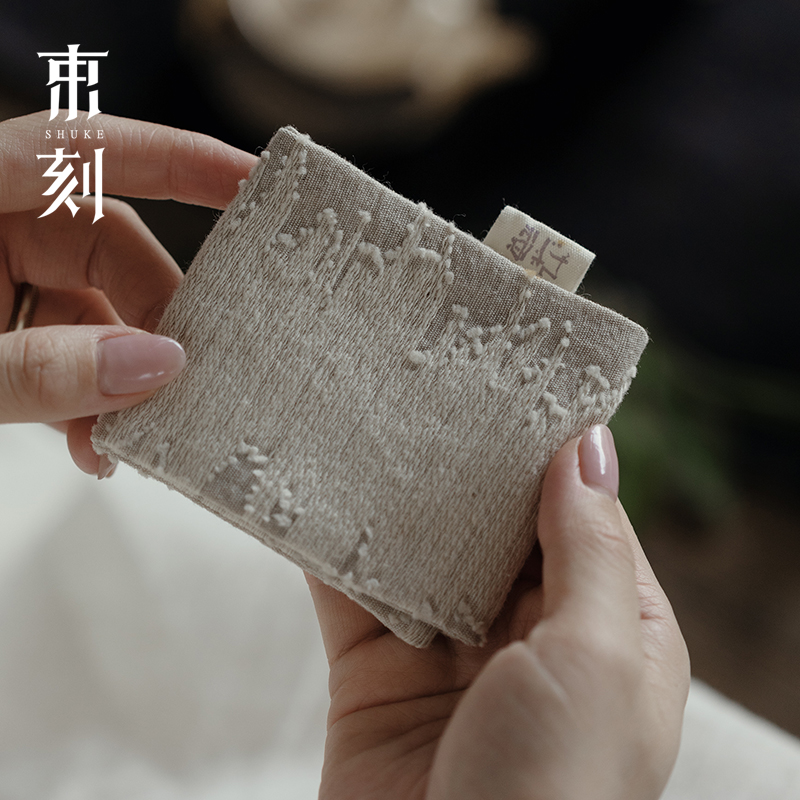 棉麻防水茶巾隔热茶垫