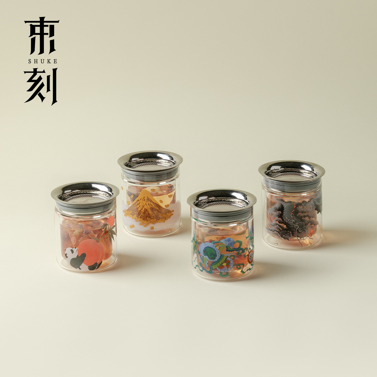 束刻懒人泡茶神器工位一人饮茶具耐热玻璃泡茶壶茶水分离简易茶器