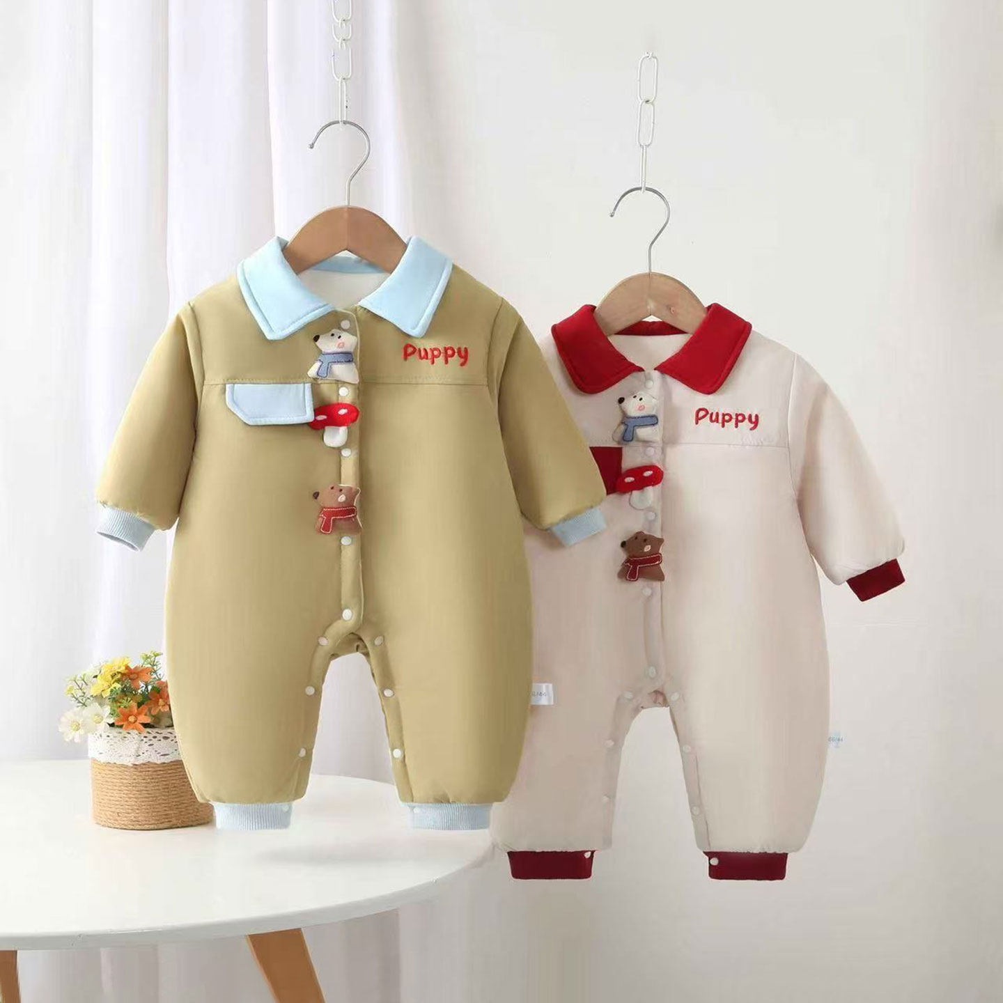 婴幼儿宝宝连体衣夹棉保暖外穿可爱超萌婴儿衣服春季薄棉哈衣棉服,童装/婴儿装/亲子装,连身衣/爬服/哈衣,淘宝优惠券,粉丝福利购,淘宝优惠卷