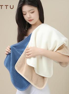 TTU抗菌雪花绒毛巾比纯棉强吸水速干不掉毛家用面巾洗脸干发毛巾