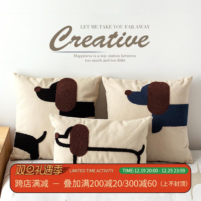 床头抱枕床上睡觉抱枕枕芯护腰靠垫ins轻奢家用靠枕沙发客厅腰枕