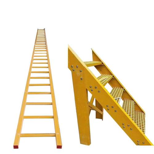 玻璃钢平台围护栏安全爬梯护笼方管角钢矩形管日字管拉挤型材定制