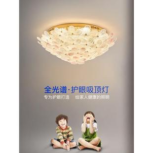 水晶灯卧室吸顶灯法国无障碍豪华优雅高端意大利全光谱护眼室中山