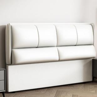 2023新款轻奢床头软包靠背可定制落地床头背板实木单独床头靠背板