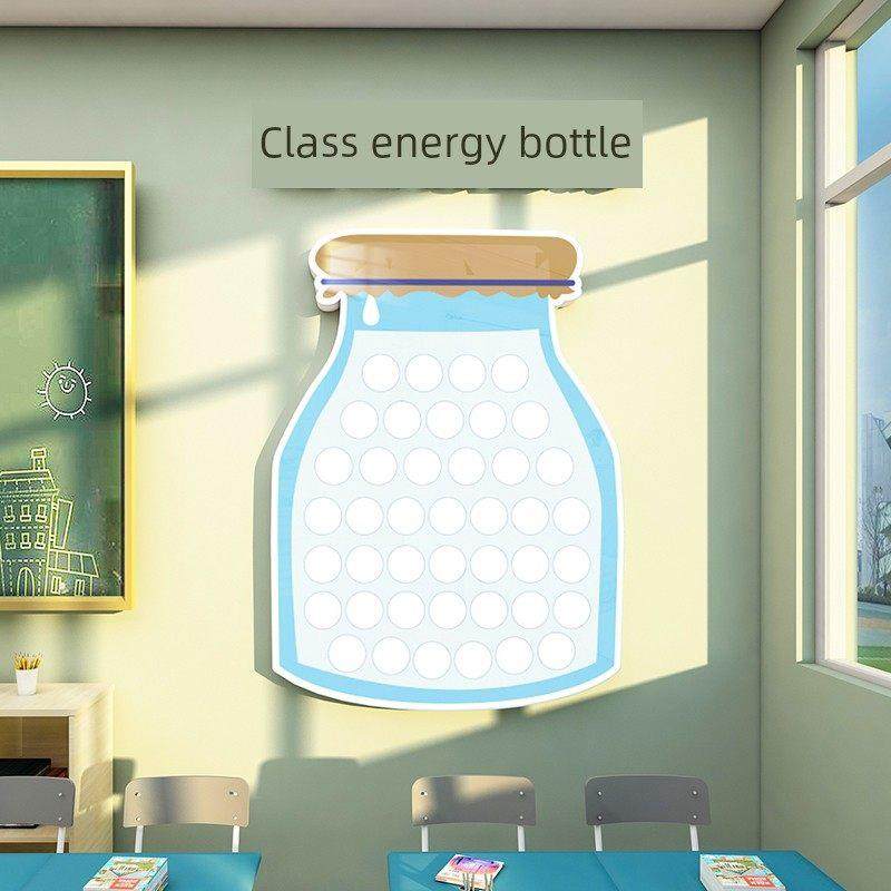 班级管理能量瓶学生奖励壁贴教室布置装饰中小学校表扬祝愿文化墙,家居饰品,软装墙贴,淘宝优惠券,粉丝福利购,淘宝优惠卷