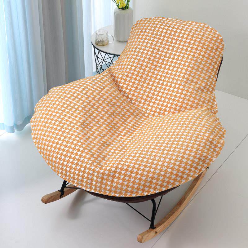 企鹅摇椅防滑单个椅子单人沙发垫替换套罩盖布摇椅懒人躺椅垫坐垫