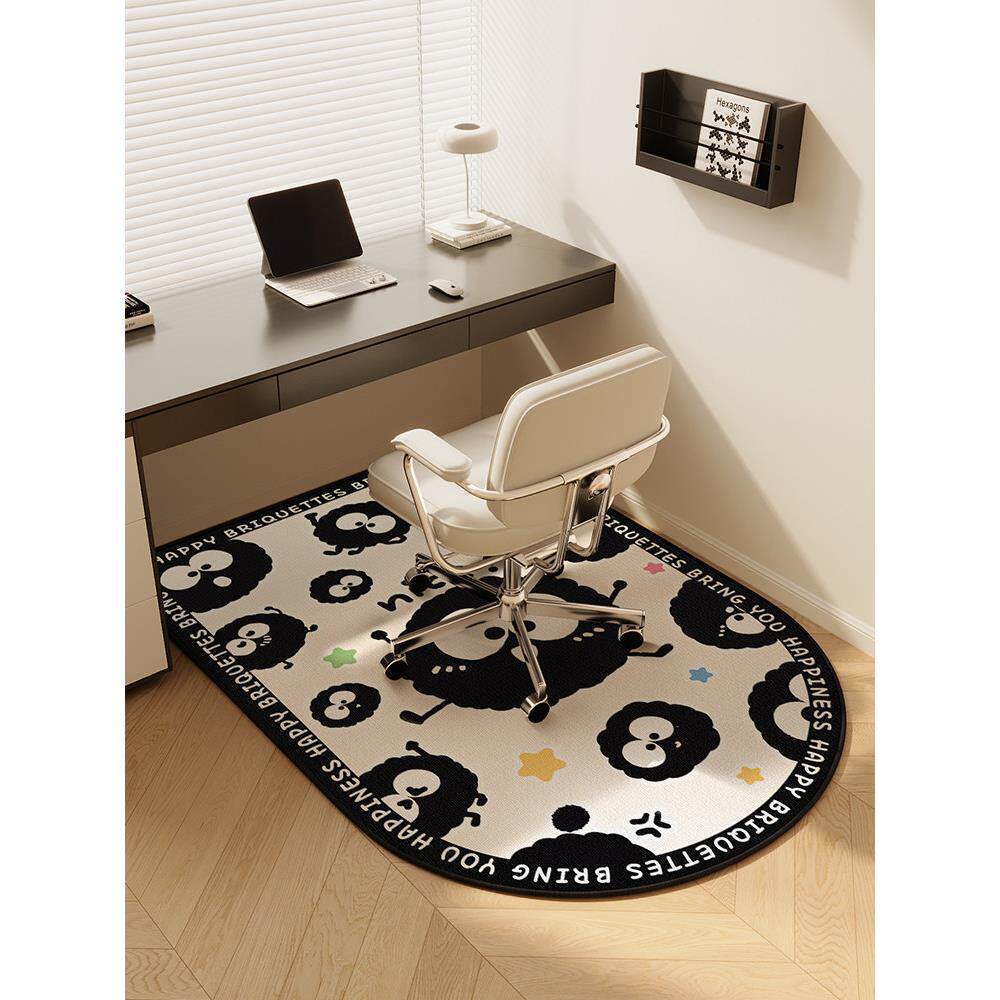 卡通儿童房椅子地垫卧室书房书桌学习椅地毯阅读区电脑转椅防滑垫