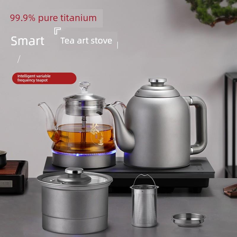 吉固钛合金全自动底双净水纯钛水壶茶几茶几嵌入式电泡茶机