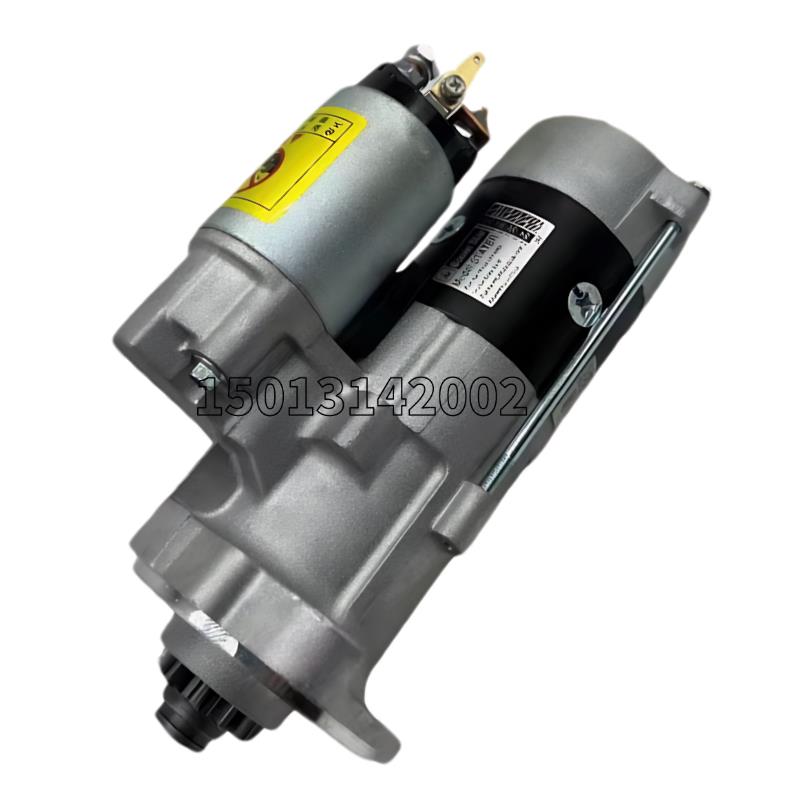 挖掘机三一75-9神钢75-8住友80-6五十铃4LE2发动机启动马达起动机