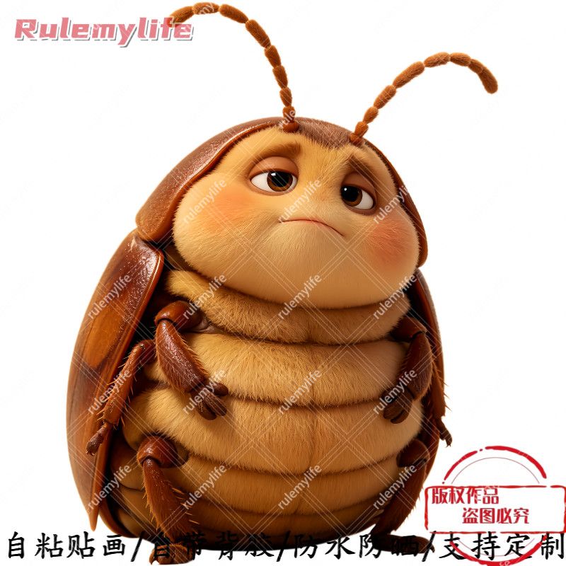 可爱偷油婆无背景自粘贴防晒防晒