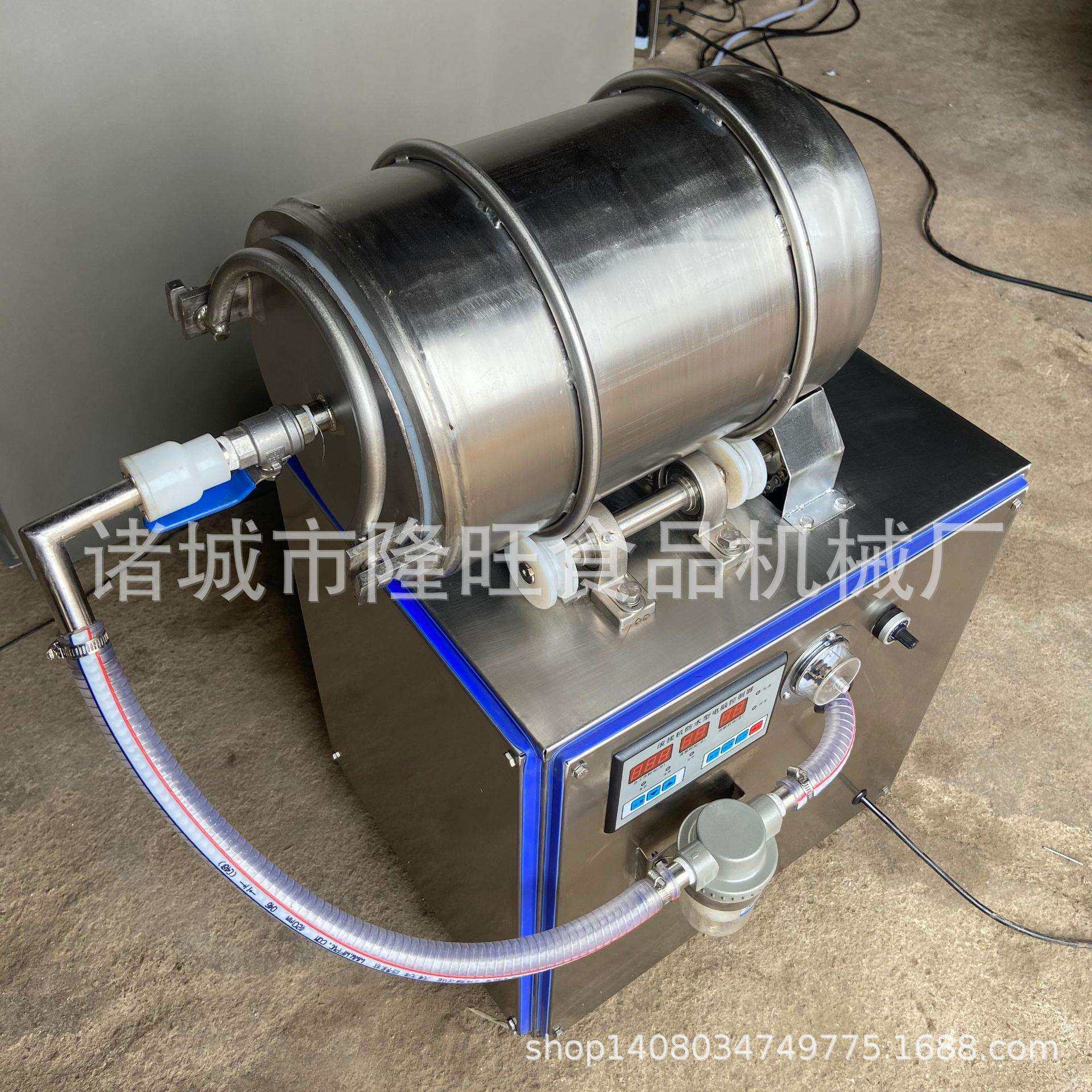 小型实验室用鸡叉腌制入味机鸡头卤肉食品腌肉嫩化加工真空滚揉机